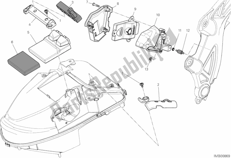 Toutes les pièces pour le Unité De Contrôle Moteur du Ducati Diavel Brasil 1200 2013